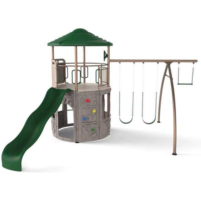Adventure Metal Swing Set with 2 Swing(S) , 1 Slide(S)