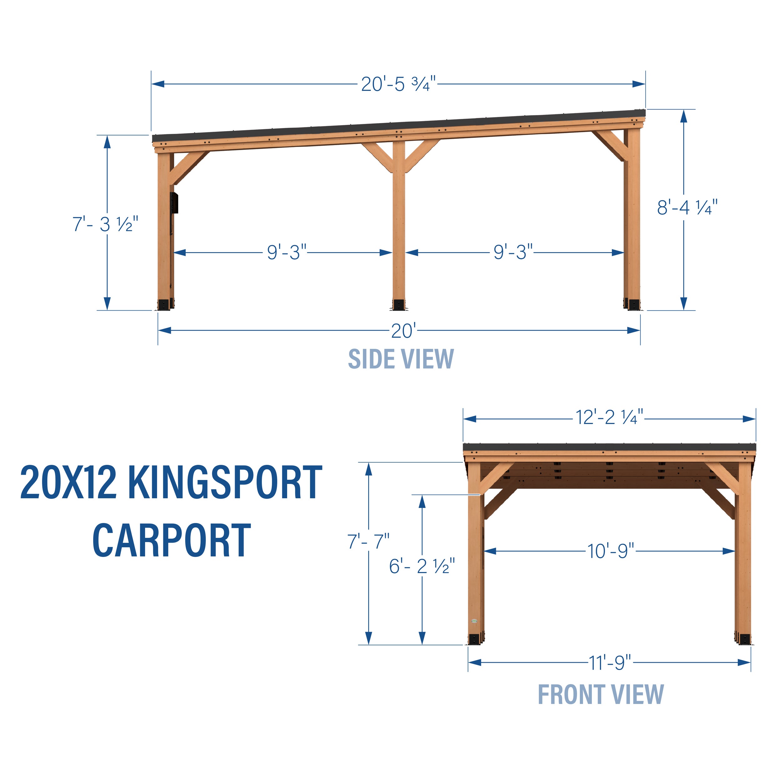 20x12 Kingsport Carport - Image 3