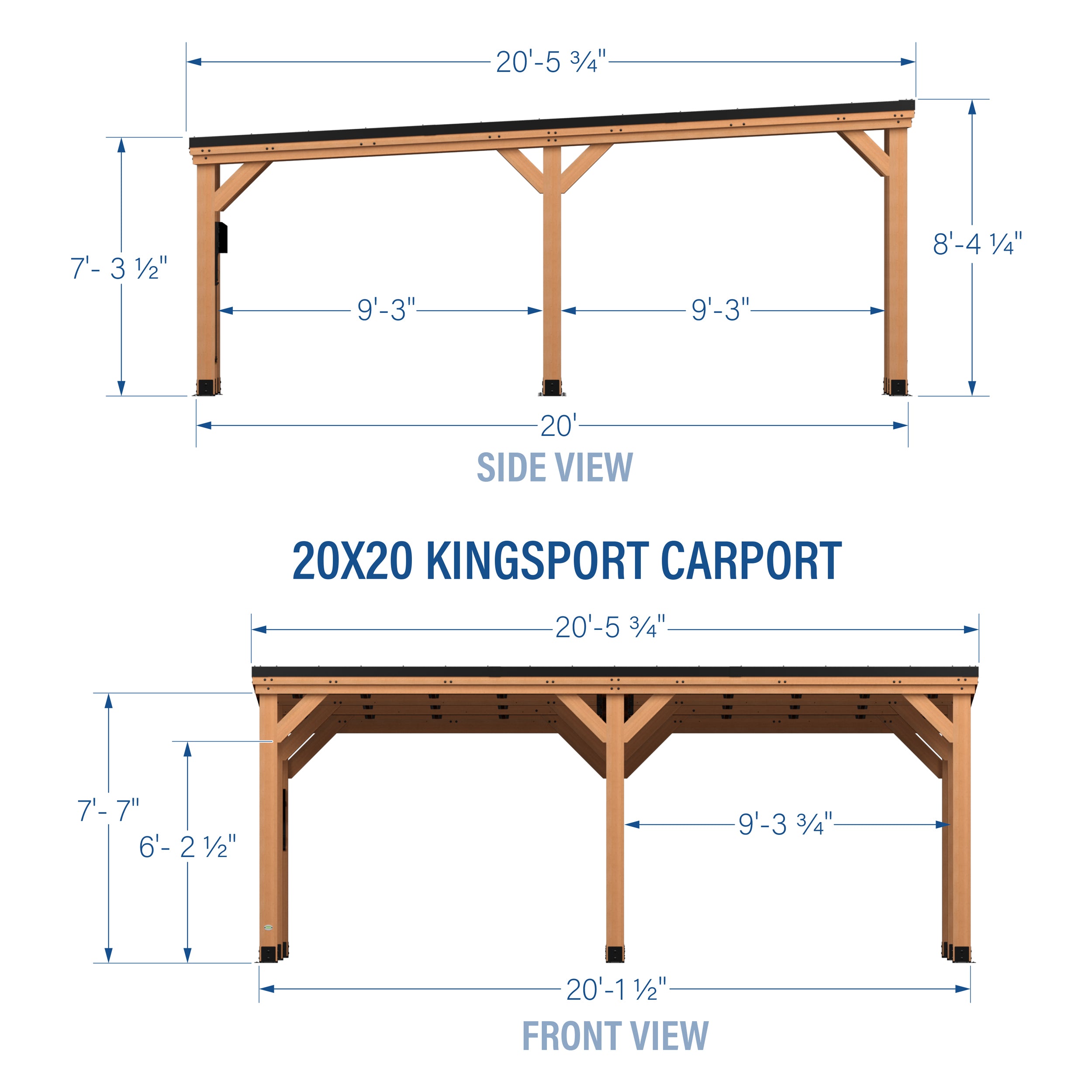 20x20 Kingsport Carport - Image 3