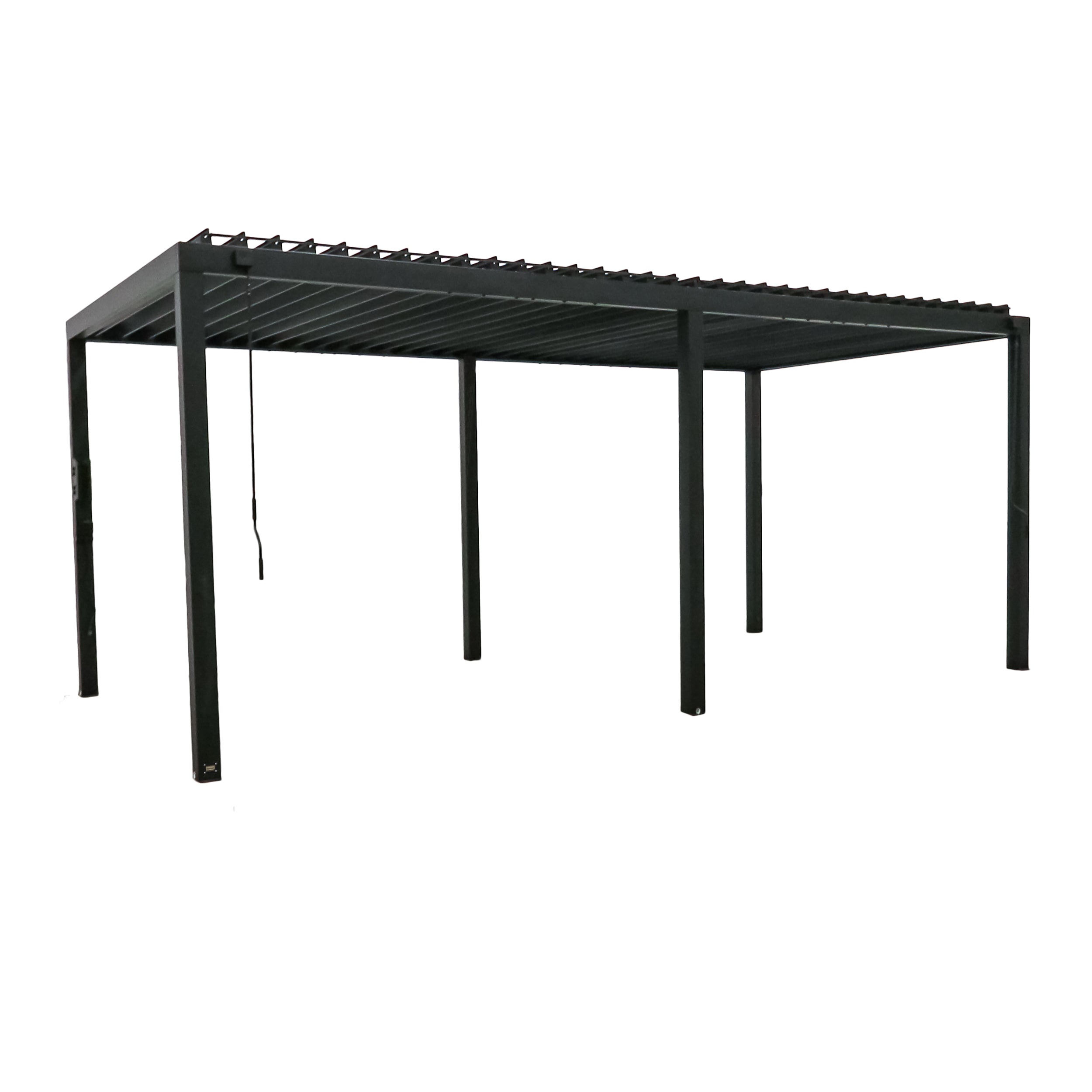 20x10 Sarasota Steel Louvered Pergola - Image 2