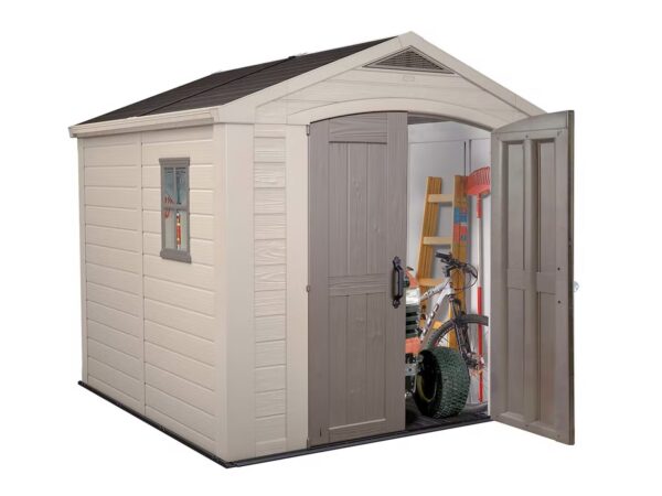 Keter Factor 8×8 Foot Large Resin Outdoor Shed - Image 2