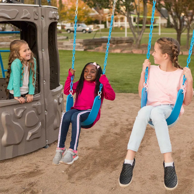 Adventure Metal Swing Set with 2 Swing(S) , 1 Slide(S)