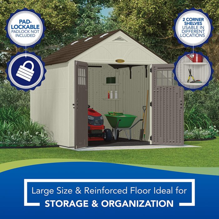 Suncast BMS8100 8′ x 10′ Tremont Storage Shed - Image 5