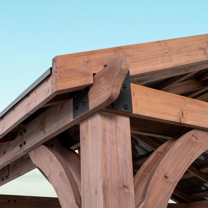 Arlington 12 Ft. W X 10 Ft. D Solid Wood Patio Gazebo