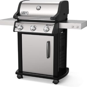 Weber Spirit S-315 Liquid Propane Gas Grill, Stainless Steel
