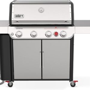 Weber 38400001 Genesis S-435 NG SS Gas Grill, Stainless Steel