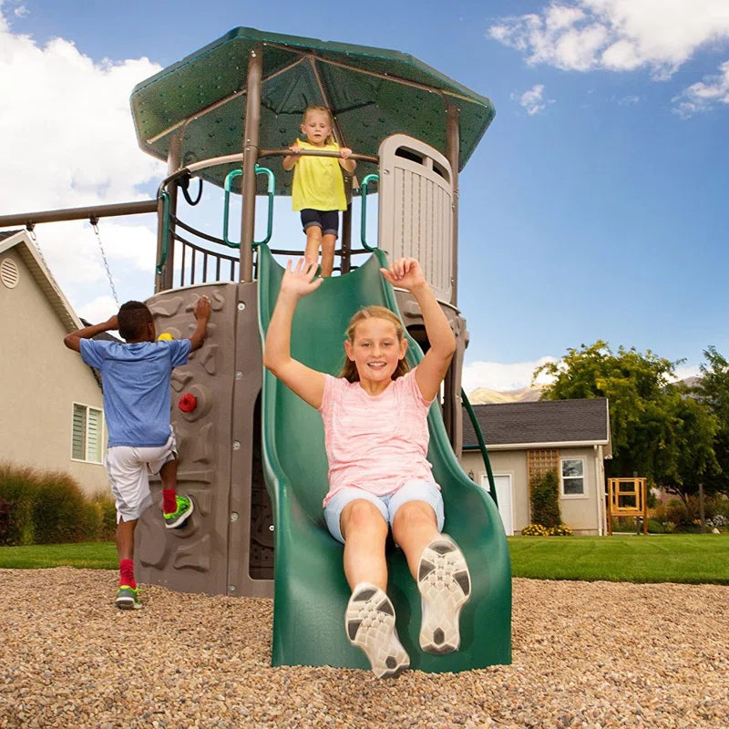 Adventure Metal Swing Set with 2 Swing(S) , 1 Slide(S)