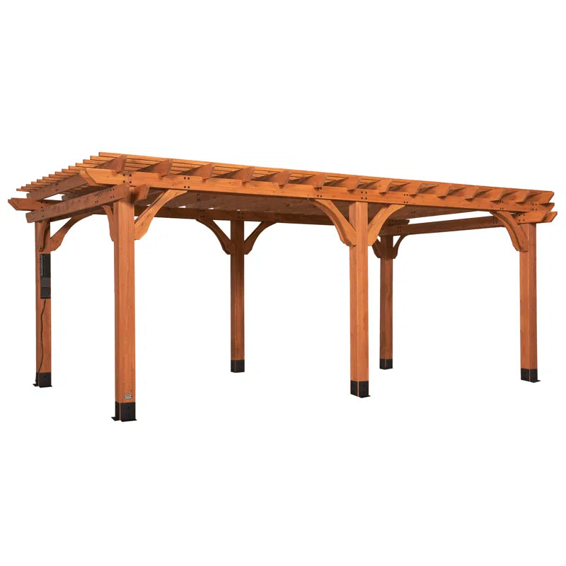Beaumont 20 X 12 All Cedar Wooden Pergola