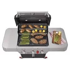 Weber Genesis E-325s 3-Burner Propane Gas Grill in Black with Built-In Thermometer - Image 3