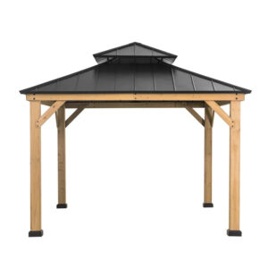 Archwood Patio Cedar Framed Steel Hardtop Gazebo