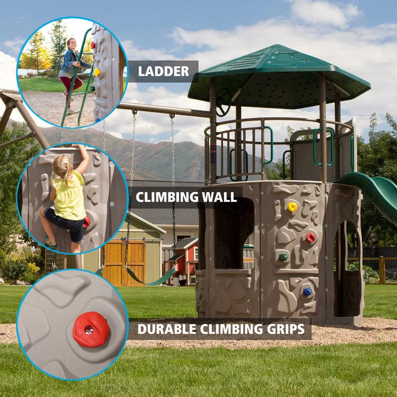 Adventure Metal Swing Set with 2 Swing(S) , 1 Slide(S)