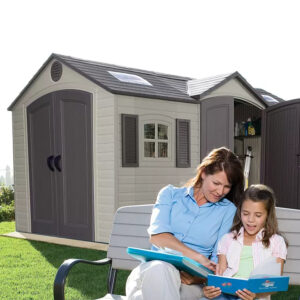 Lifetime 15′ x 8′ Dual-Entry Outdoor Storage Shed