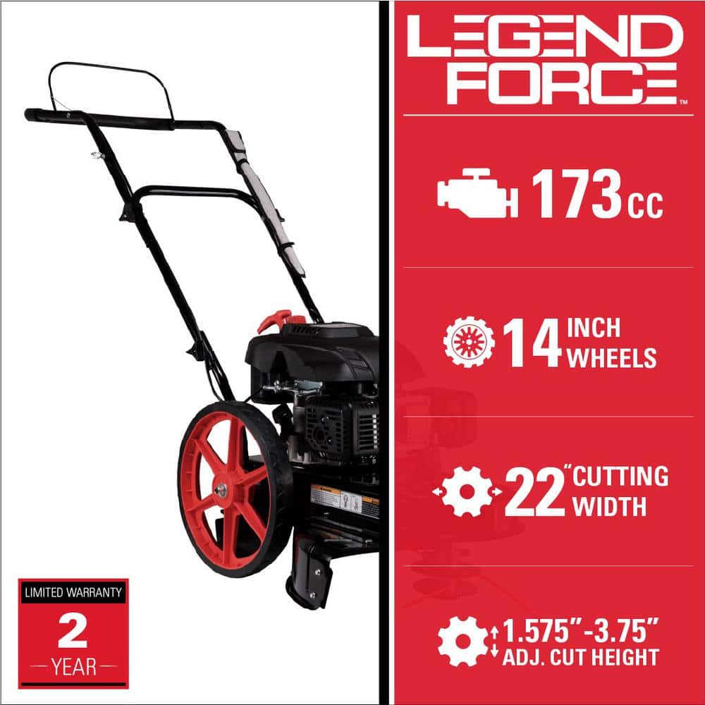 22 in. 173 cc Gas Walk Behind String Trimmer/Mower - Image 4