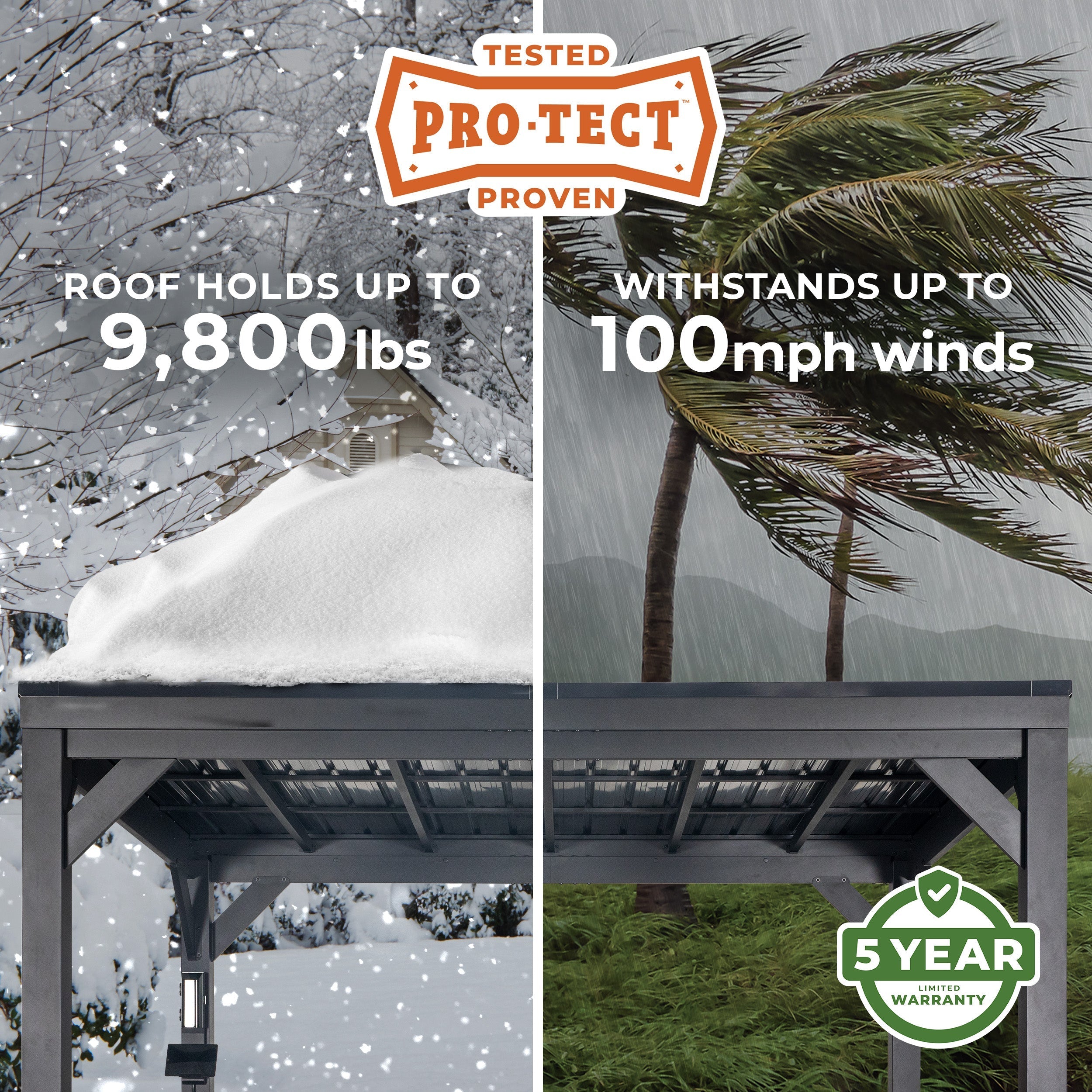 20x9.5 Stonebridge Gazebo/Carport - Image 4